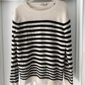 VINCE - Black/Cream Striped Sweater